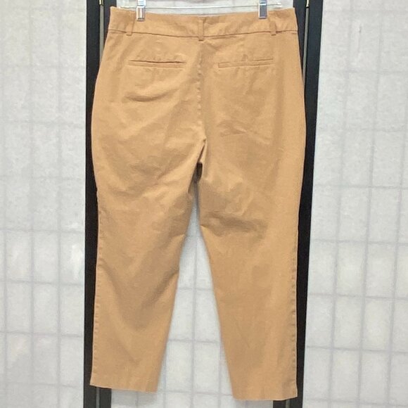 Time and Tru High Rise Stretch Straight Leg Ankle Dress Pants Slacks 12 Tan - Picture 2 of 13